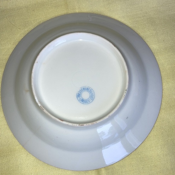 LIMOGE 5 lot sm. Bowls 1” deep w/gr., pink, blue, yel. flower sprays, $39 - Picture 2 of 8